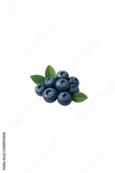 Obraz blueberries isolated on white