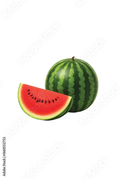 Obraz watermelon isolated on white background