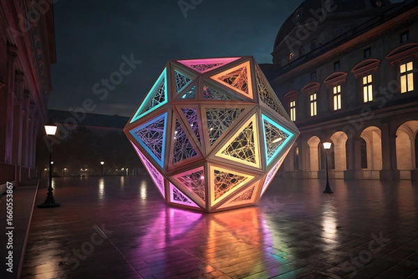 Obraz bridge in night