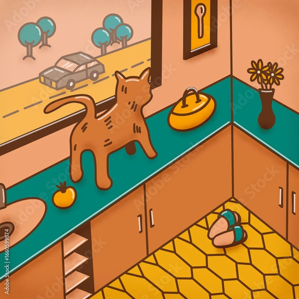 Obraz I´m still here, waiting for my owner
