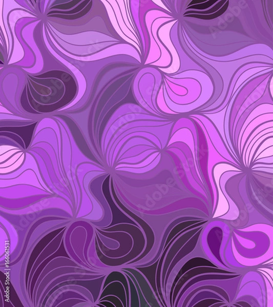 Obraz Vector wave background of doodle hand drawn lines