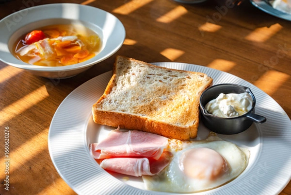 Obraz Morning breakfast set / 洋風朝食プレート
