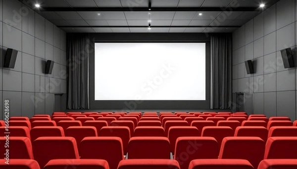 Obraz Empty movie theater interior