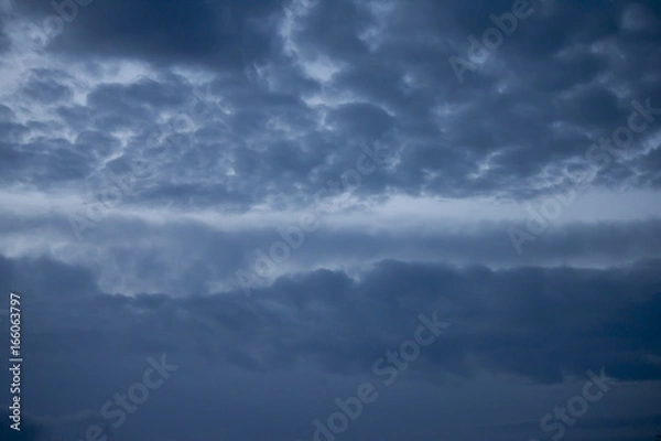 Fototapeta Dark cloud and sky before stome