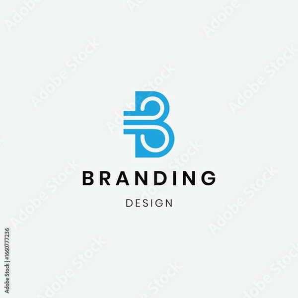 Fototapeta Professional initial B logo template
