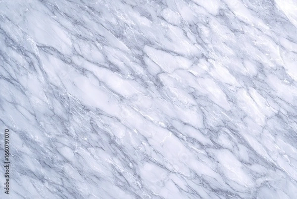 Fototapeta Light gray marble surface with flowing veins