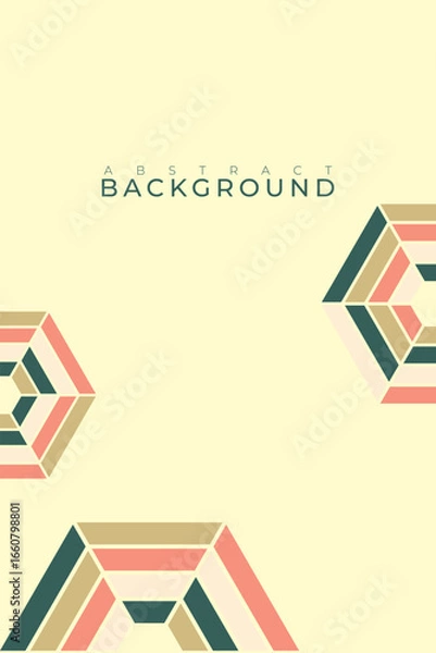 Fototapeta Abstract background with hexagon pattern, with copy space