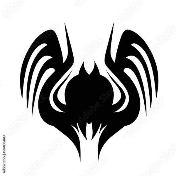 Obraz Abstract design featuring intricate spider web patterns with a dark background, suitable for creative projects