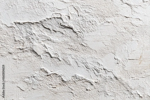 Fototapeta Textured, off-white plaster wall surface
