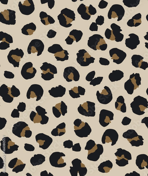 Fototapeta Leopard pattern design, vector illustration background