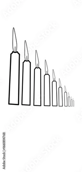 Obraz business graph on white