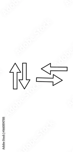 Obraz arrow icon set