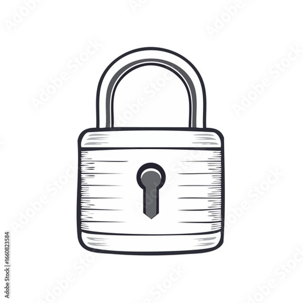 Obraz vector lock icon