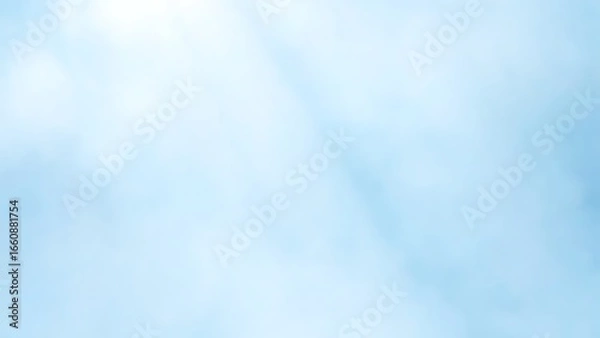 Obraz 柔らかな光が差し込む水色の空と雲の背景