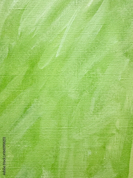 Fototapeta Vibrant green textured background showcasing subtle brush strokes and layers of color