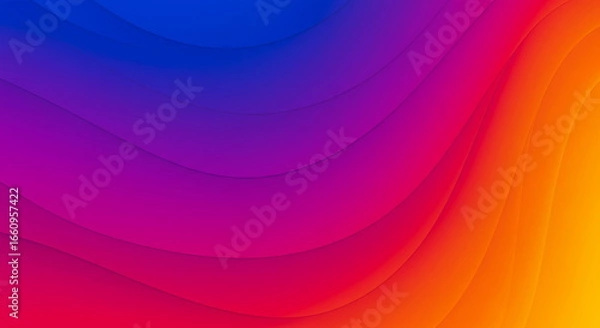 Obraz Abstract Colorful Gradient Wavy Layers Background