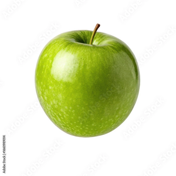 Fototapeta Fresh green apple isolated on transparent background