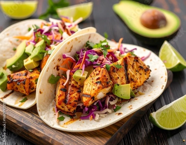 Obraz Grilled Mahi-Mahi Tacos