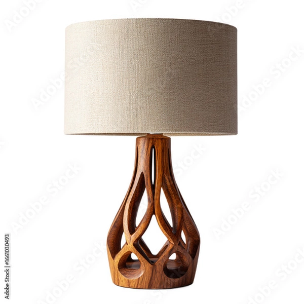 Obraz Table lamp isolated on transparent background