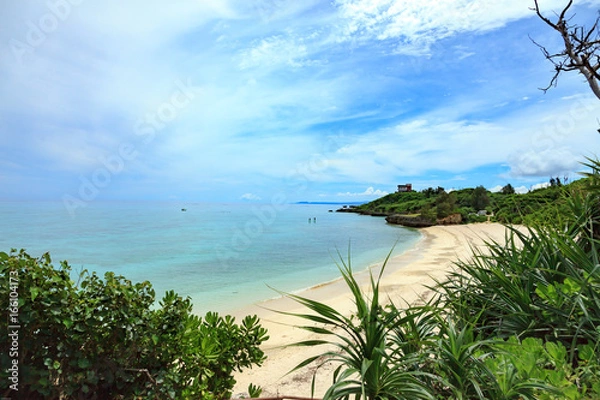 Obraz 今帰仁村にある穴場ビーチ！白浜ビーチ