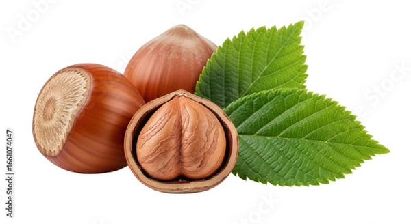Fototapeta Isolated Hazelnuts