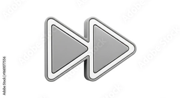 Fototapeta Isolated Fast Forward Symbol