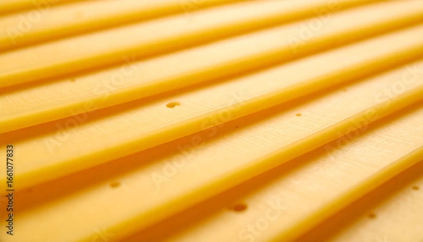 Fototapeta 重なるスライスチーズをクローズアップした背景