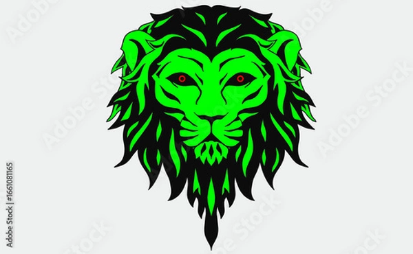 Obraz lion head vector illustration