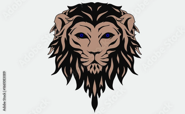 Fototapeta lion head vector