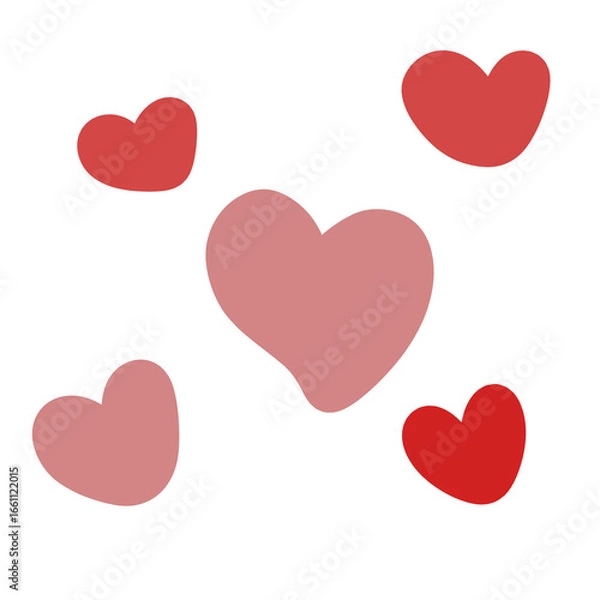 Fototapeta Love pink shape