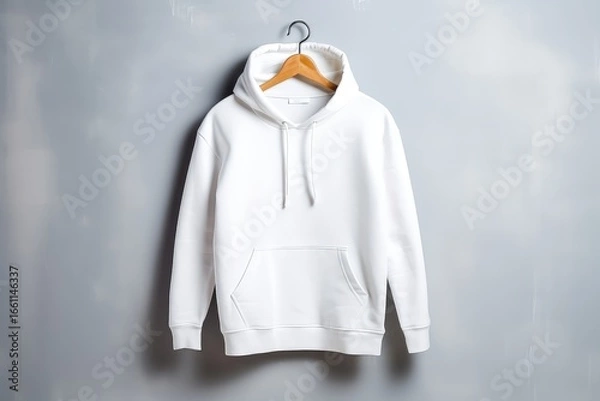 Obraz White Hoddie Mockup Background