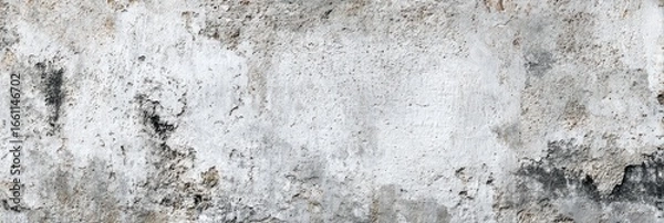 Obraz Textured, weathered, gray and white wall surface