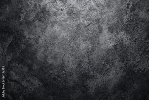Fototapeta Dark gray textured surface with rough, uneven patterns
