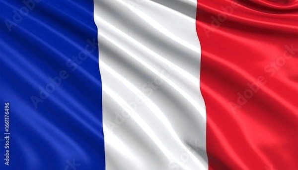 Obraz French flag closeup