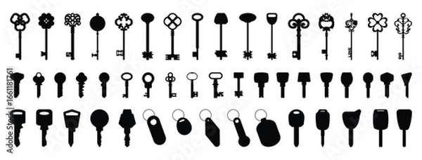 Obraz Set of Keys vector