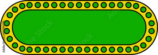 Obraz Retro Text Box Element Shape | Multi-Color Retro Shape