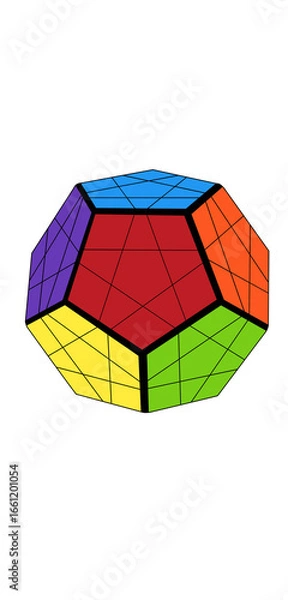 Obraz abstract colorful cube