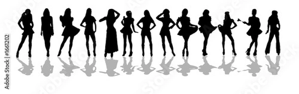 Fototapeta women silhouette