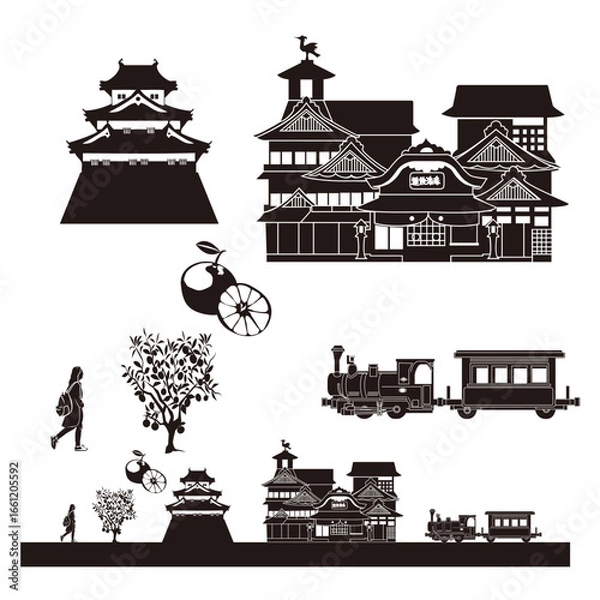 Obraz 愛媛の街並み