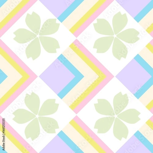 Fototapeta This clean and modern design offers a playful yet elegant aesthetic, making it perfect for products, apparel, and digital backgrounds that need a touch of cheerful charm.