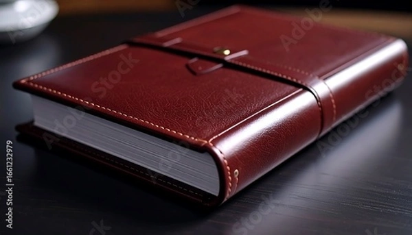 Obraz Leather bound book closeup