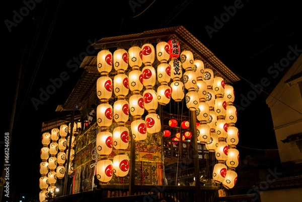 Obraz 京都の祇園祭　後祭の宵山　北観音山
