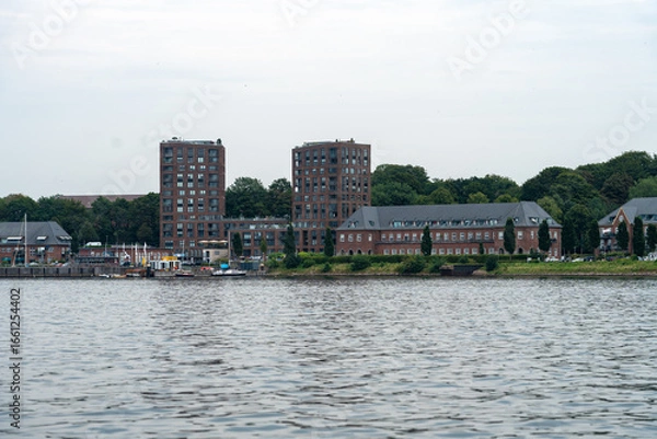 Fototapeta Flensburg vom Wasser aus