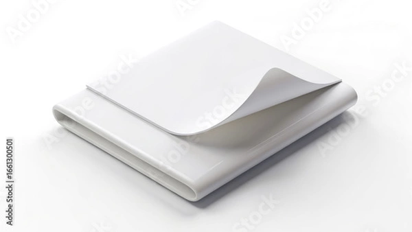 Fototapeta paper, blank, book, empty, cover, stack, brochure, page, object, template, business, magazine, document, note, newspaper, card, isolated, pile, clean, education, white background, notebook, office, de