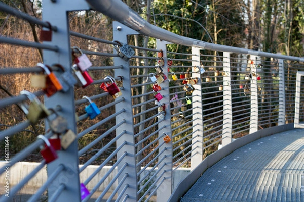 Fototapeta romantic padlock