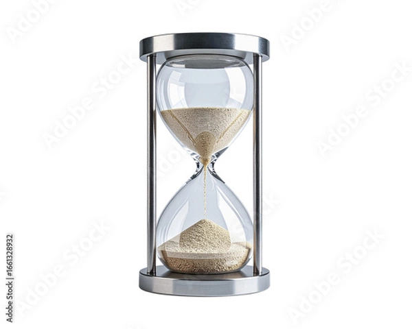 Fototapeta Classic hourglass with sand flowing inside