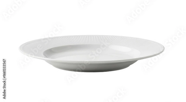 Obraz Isolated Empty White Plate