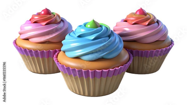 Fototapeta cupcake, cake, dessert, food, sweet, pink, icing, baked, cupcakes, frosting, chocolate, birthday, cup, delicious, cream, snack, muffin, nobody, celebration, sprinkles, decoration, decorated, party, mu