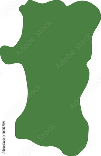 Obraz 手描きのゆるい秋田県の地図イラスト