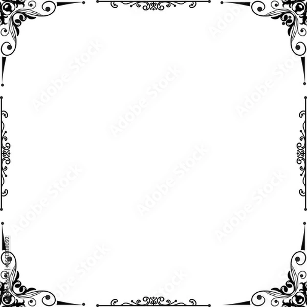 Obraz Creative simple vertical border and Frame, Transparent border